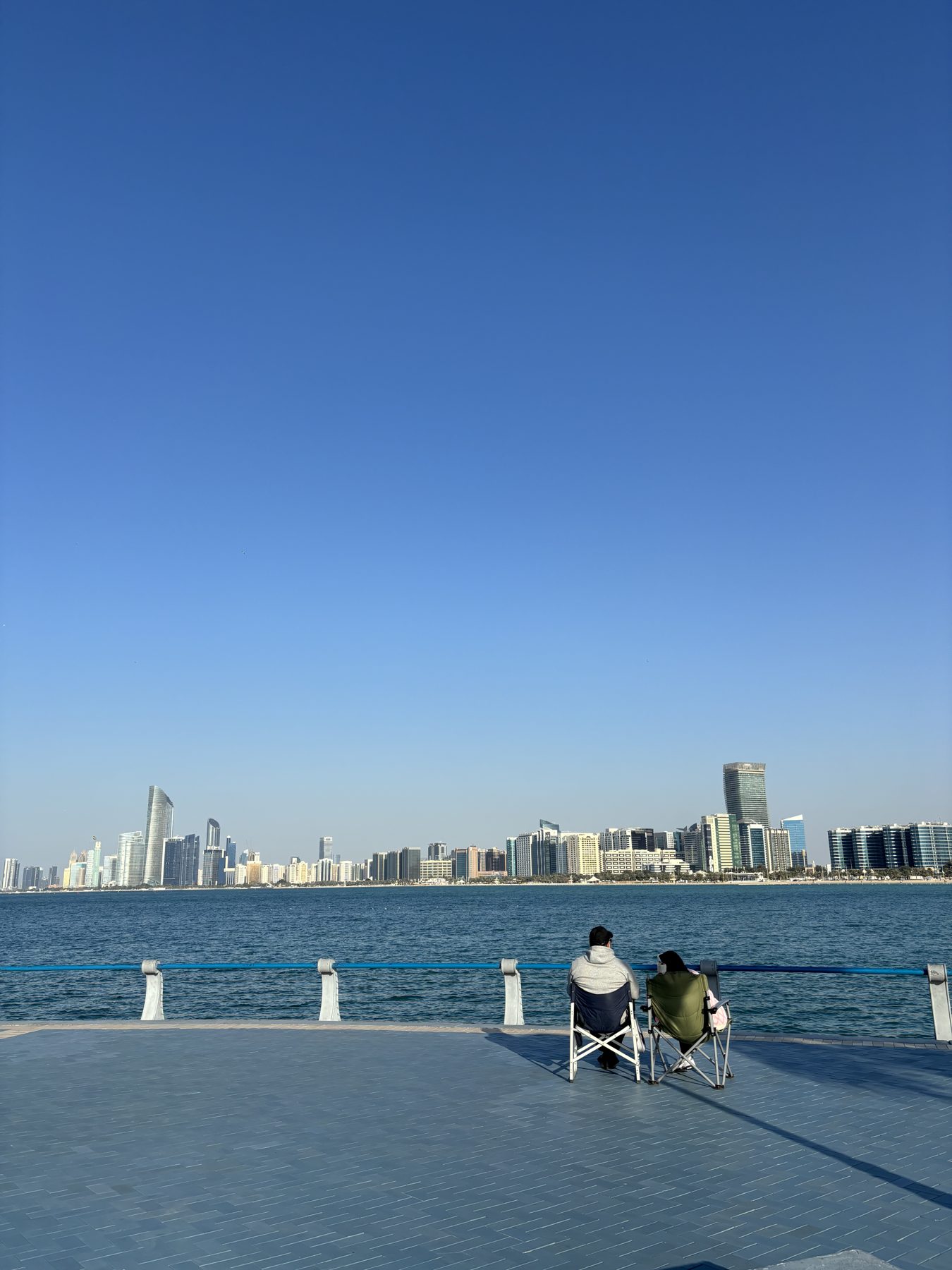 The Abu Dhabi skyline from the Corniche